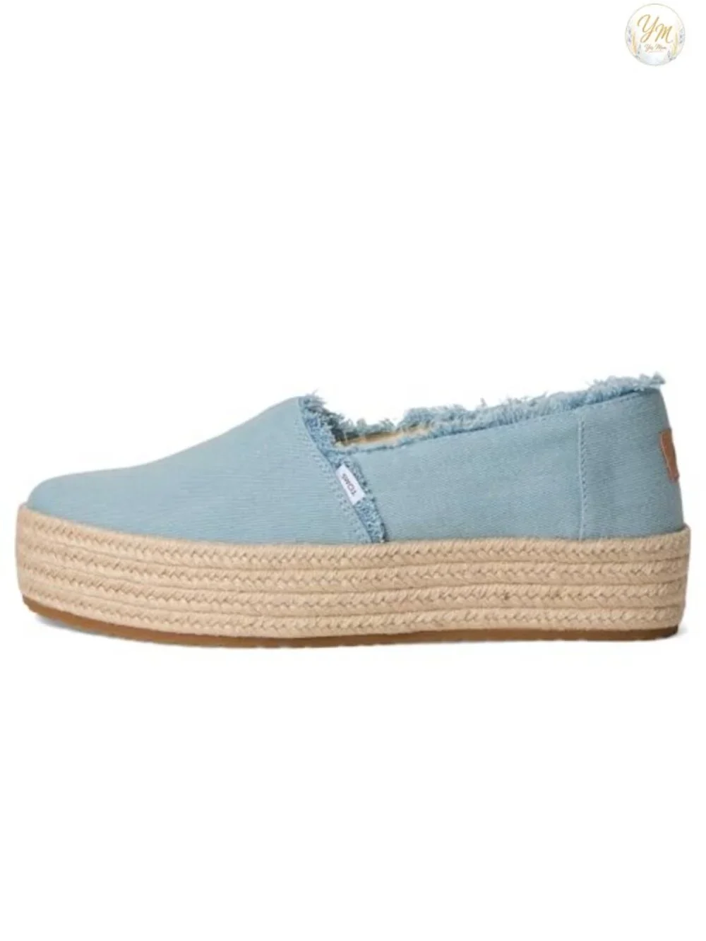 TOMS Valencia Platform Espadrille Women's Textile OrthoLite Cushioned Slip-On